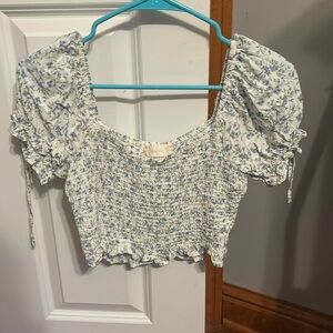 Altard State Cropped Floral Top Size XS